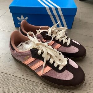 Adidas original samba Pink and Brown Casual Shoes